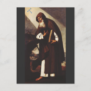 Postkarte des heiligen Antonius des Abtes