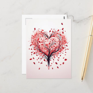 Postkarte des Herzbaums