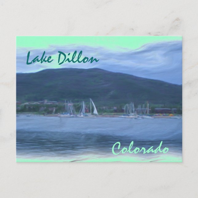 Postkarte des Lago Dillon Colorado (Vorderseite)