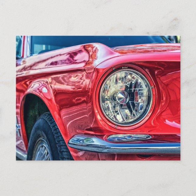 Postkarte des modernen Muskelwagens (Vorderseite)