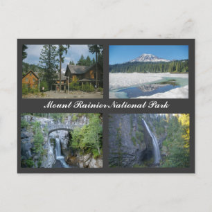 Postkarte des Rainier Nationalparks