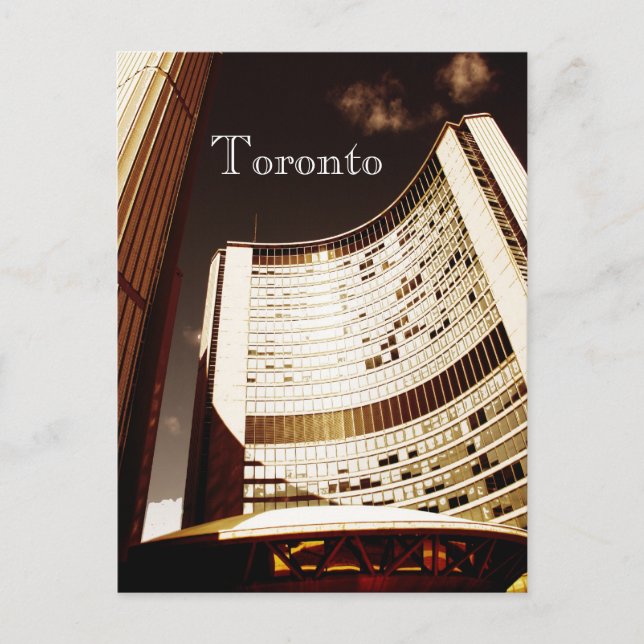 Postkarte des Rathauses von Toronto (Vorderseite)