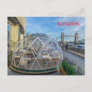 Postkarte des Riesenglases von London
