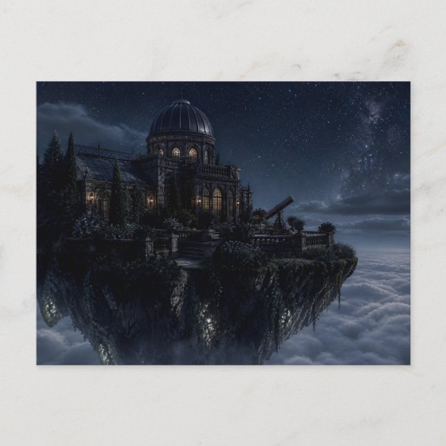 Postkarte des schwebenden Observatoriums (Vorderseite)