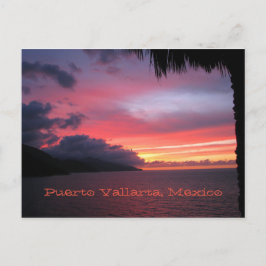 Postkarte des Sonnenuntergangs in Puerto Vallarta,