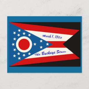 Postkarte des Staates Ohio