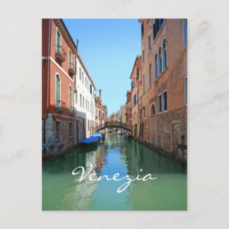 Postkarte des Venedig-Kanals