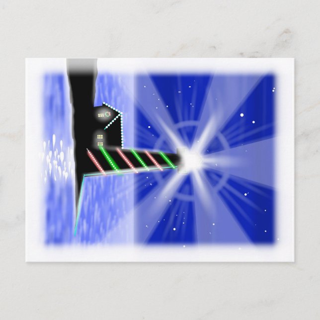 Postkarte des Weihnachtshauses (Vorderseite)