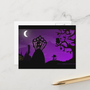 Postkarte - Design der Lila- und Schwarz-Einhorn-S