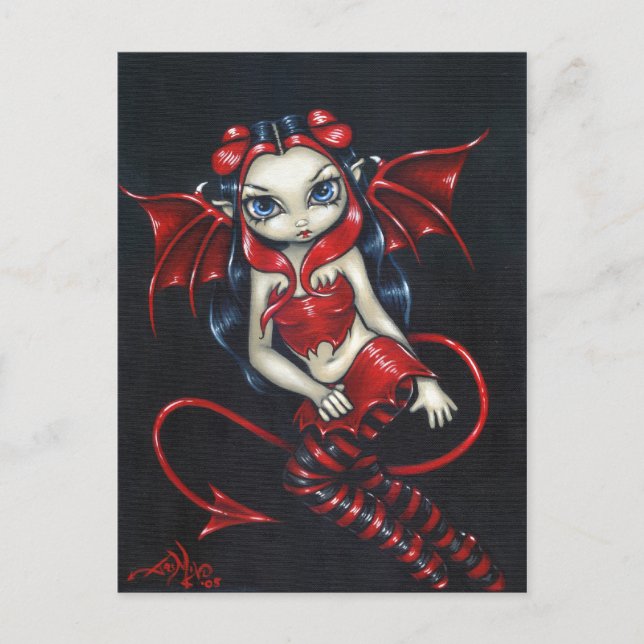 Postkarte "Devilish Fairy" (Vorderseite)