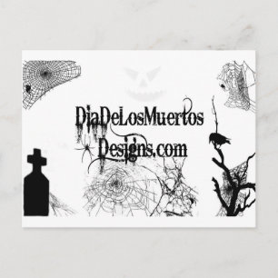 Postkarte DiaDeLosMuertosDesigns-Skript