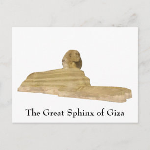 Postkarte: Die große Sphinx von Gizeh Postkarte
