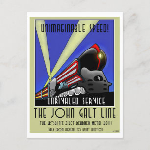 Postkarte - Die John-Galt-Linie
