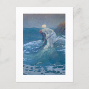POSTKARTE : DIE MEERJUNGFRau : HOWARD PYLE : 1910
