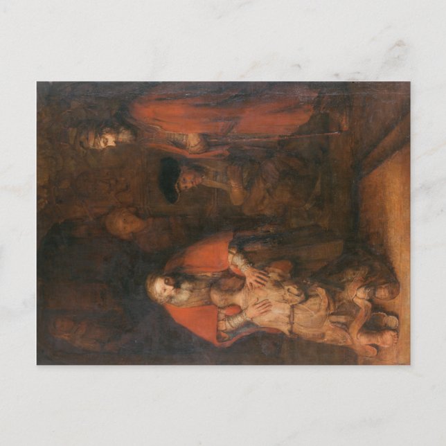 Postkarte Die Rückkehr des Prodigal Son Rembrandt (Vorderseite)
