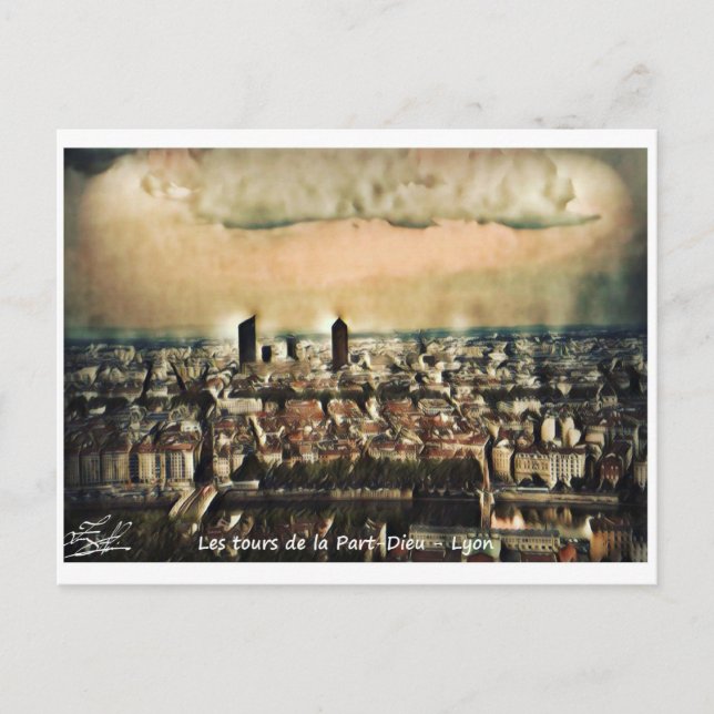 Postkarte Die Türme des Gottes (Vorderseite)