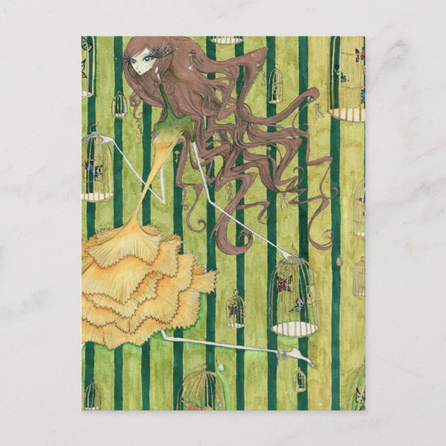 Postkarte "Die Wand" (Vorderseite)