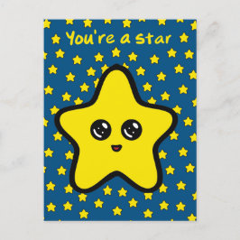 Postkarte "Du bist ein Star"