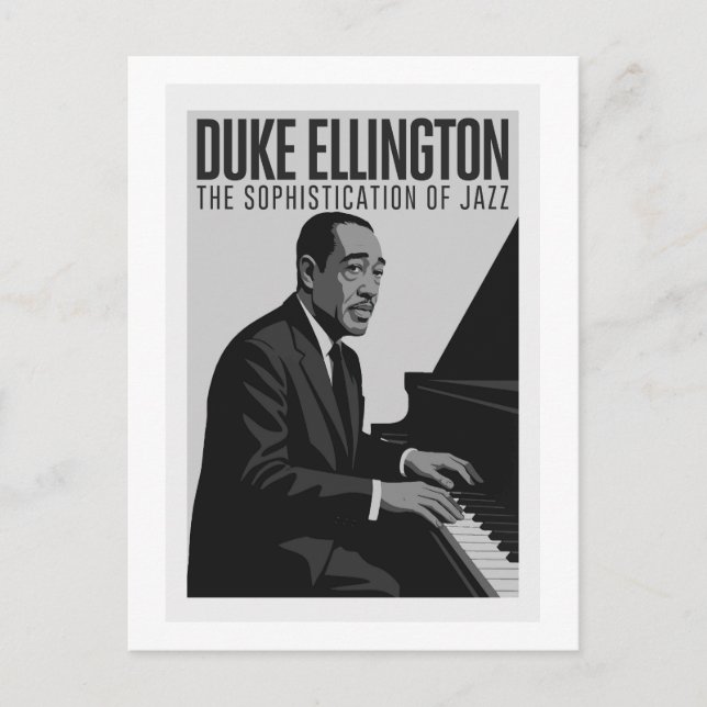 Postkarte Duke Ellington - Jazz Piano Vintage  (Vorderseite)