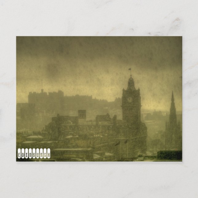 Postkarte Edinburgh Vintag (Vorderseite)