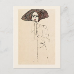 POSTKARTE: EGON SCHIELE: PORTRAIT EINER FRAU 1910 POSTKARTE