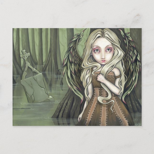 Postkarte "Ein Grab im Sumpf" (Vorderseite)