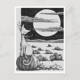 Postkarte: Ein Halloweenfeld Postkarte