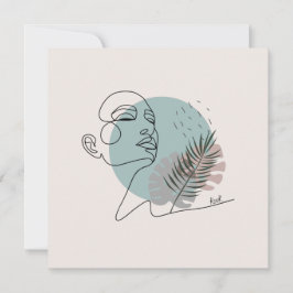 Postkarte Eine sexy Frau.