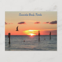 Postkarte eines Sonnenuntergangs von Clearwater Be
