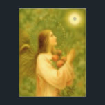 Postkarte: Engelbrot Postkarte<br><div class="desc">"Du musst ein wenig öffnen,  oder besser deine Korolla erhöhen,  damit das Angelbrot als göttlicher Tau kommen kann,  um dich zu stärken,  und dir alles zu geben,  was dir will." - Heilige Therese Lisieux,  Doktor der Kirche</div>