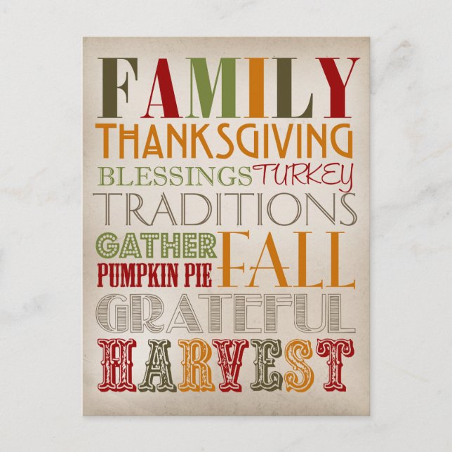 Postkarte - Erntedank (Vorderseite)