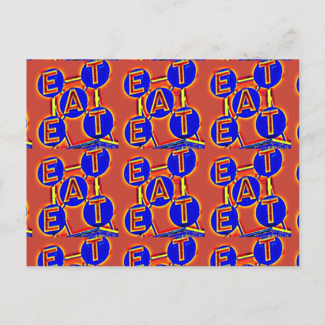 Postkarte essen (Vorderseite)