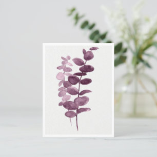 Postkarte - Eukalyptus Wasserfarben