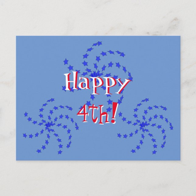 Postkarte - Feuerwerk Pinwheels (Vorderseite)