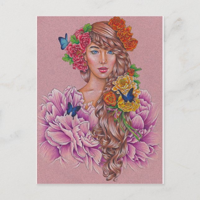 Postkarte "Flora" (Vorderseite)