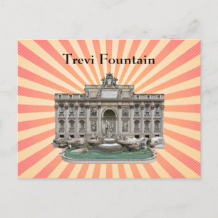 Postkarte: Fontana di Trevi: Trevi-Brunnen Postkarte