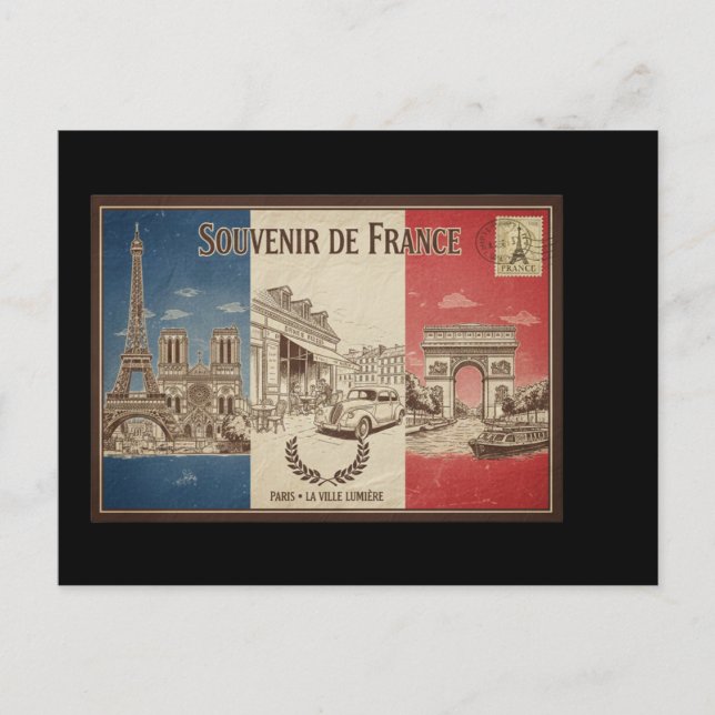 Postkarte Frankreich (Vorderseite)