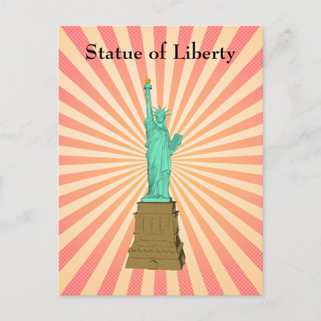 Postkarte: Freiheitsstatue Postkarte (Vorderseite)