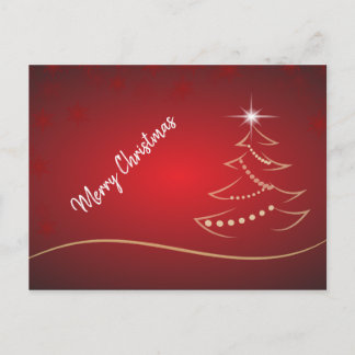Postkarte. Frohe Weihnachten. Feiertagspostkarte