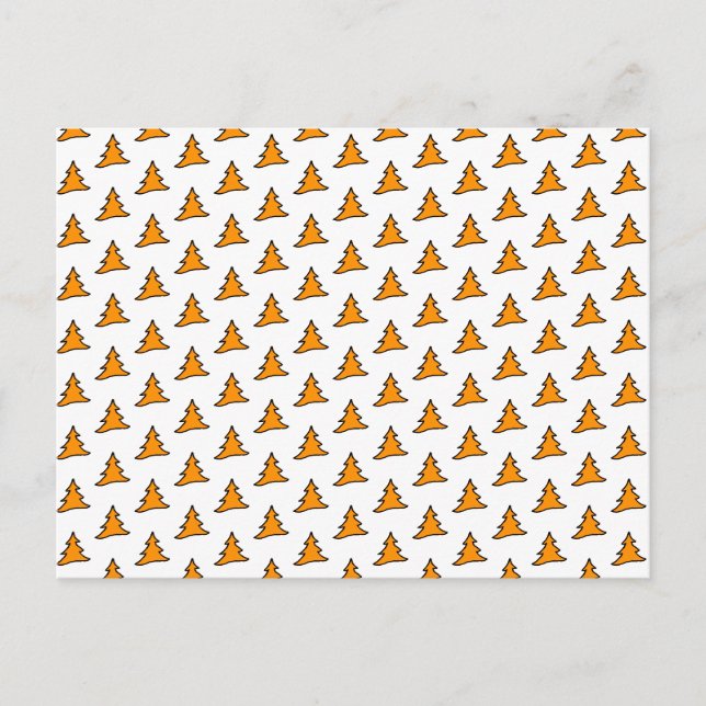 Postkarte für anpassbare Orange Trees (Vorderseite)
