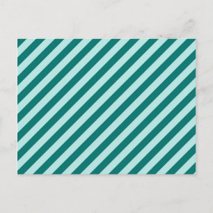Postkarte für Aquamarine Streifen