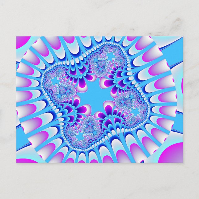 Postkarte für benutzerdefinierte gefrorene Blume (Vorderseite)
