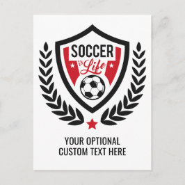 Postkarte für benutzerdefinierte Text- und Farbkom