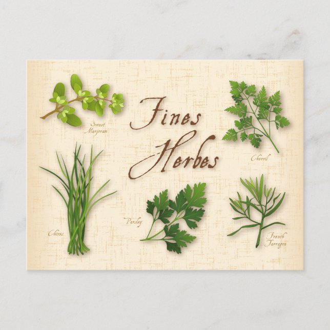 Postkarte für bestrafte Kräuter anpassen (Vorderseite)