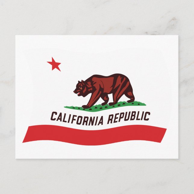 Postkarte für California (Vorderseite)