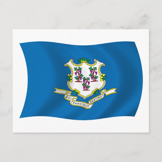 Postkarte für das Connecticut-Flag (Vorderseite)
