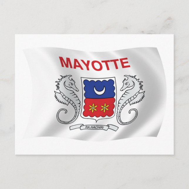 Postkarte für das Mayotte-Flag (Vorderseite)