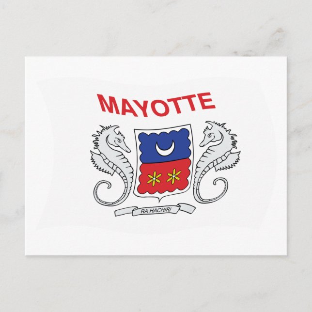 Postkarte für das Mayotte-Flag (Vorderseite)