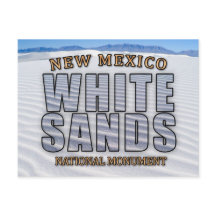 Postkarte für das Nationaldenkmal "Weißer Sand"