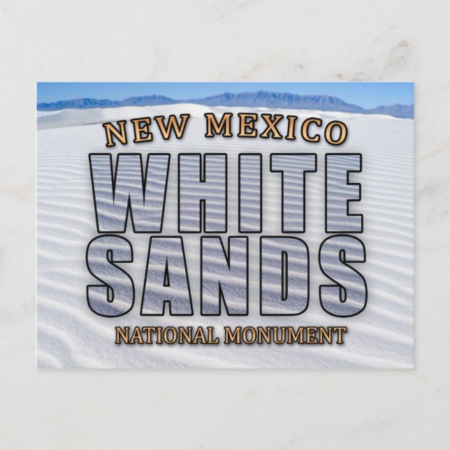 Postkarte für das Nationaldenkmal "Weißer Sand" (Vorderseite)